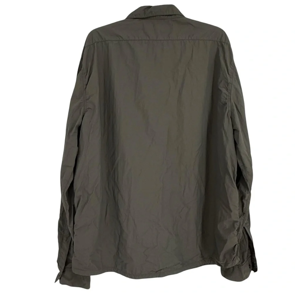 Destination J.Crew Packable Travel Jacket Green Size XXL Snap Front Lightweight